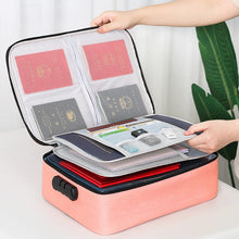 Load image into Gallery viewer, Large Capacity Multi-layers Foldable Fabric Document Storage Bag, Two Layers-Unlocked, Two Layers-Locked, Three Layers-Unlocked, Three Layers-Locked, Double Zipper-Locked