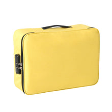 Load image into Gallery viewer, Large Capacity Multi-layers Foldable Fabric Document Storage Bag, Two Layers-Unlocked, Two Layers-Locked, Three Layers-Unlocked, Three Layers-Locked, Double Zipper-Locked