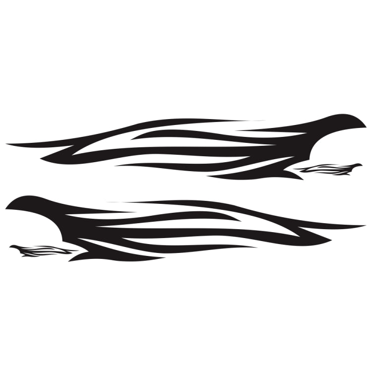 2 PCS/Set D-926 Fire Totem Pattern Car Modified Decorative Sticker, D-926