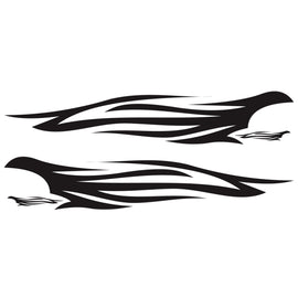 2 PCS/Set D-926 Fire Totem Pattern Car Modified Decorative Sticker, D-926