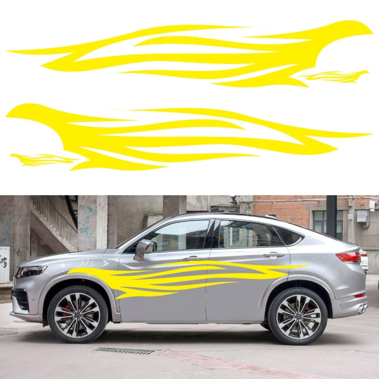 2 PCS/Set D-926 Fire Totem Pattern Car Modified Decorative Sticker, D-926