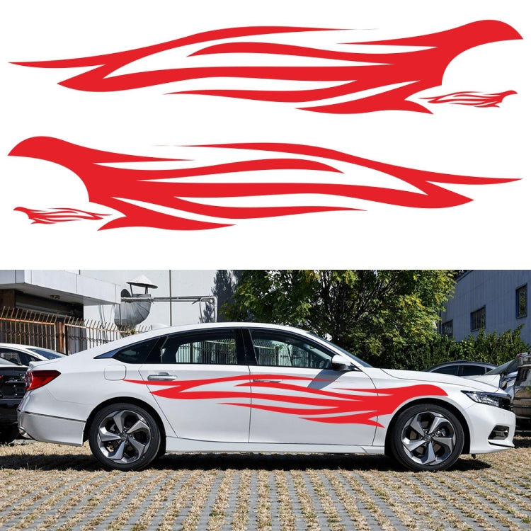 2 PCS/Set D-926 Fire Totem Pattern Car Modified Decorative Sticker, D-926
