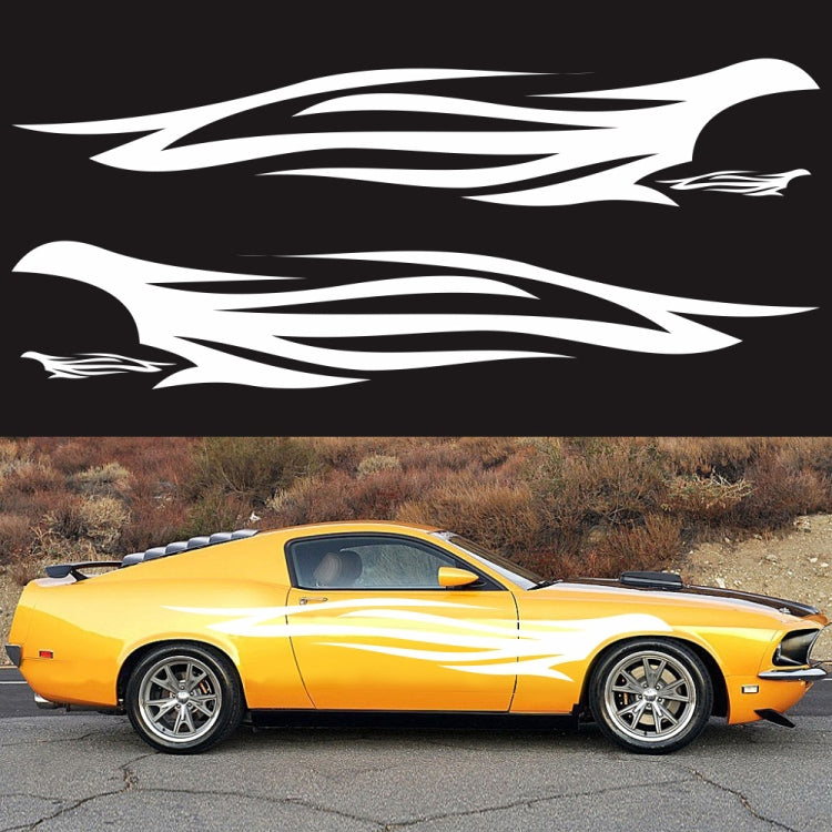 2 PCS/Set D-926 Fire Totem Pattern Car Modified Decorative Sticker, D-926