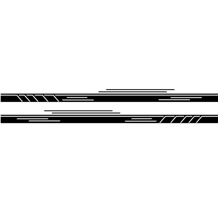 2 PCS/Set D-932 Stripe Pattern Car Modified Decorative Sticker, D-932