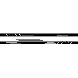 2 PCS/Set D-932 Stripe Pattern Car Modified Decorative Sticker, D-932