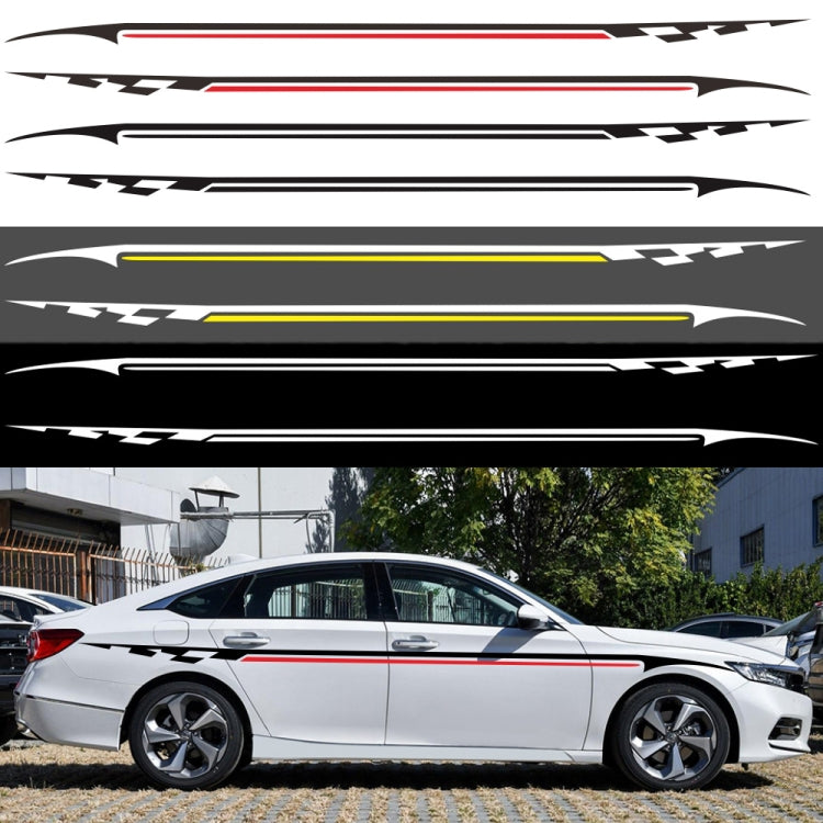 2 PCS/Set D-934 Waistline Pattern Car Modified Decorative Sticker