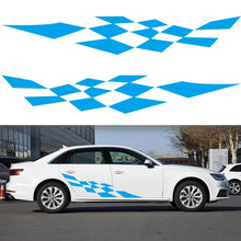 Load image into Gallery viewer, 2 PCS/Set D-943 Checkered Flag Pattern Car Modified Decorative Sticker, D-943
