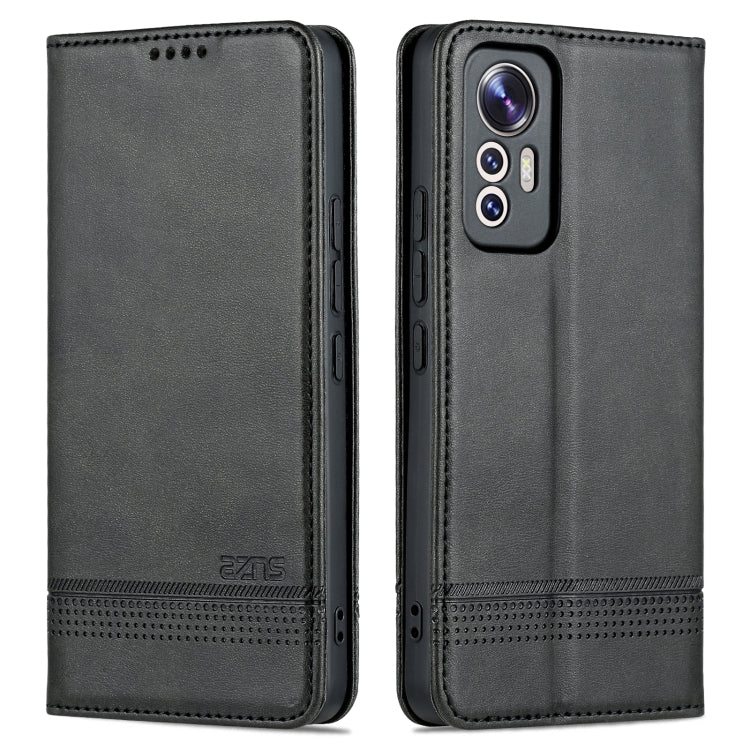 AZNS Magnetic Calf Texture Leather Phone Case, For Xiaomi 12 Lite, For Xiaomi Redmi Note 11T Pro / Poco X4 GT