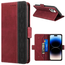 Load image into Gallery viewer, Stitching Magnetic RFID Leather Case, For iPhone 14 Pro Max, For iPhone 14 Pro, For iPhone 14, For iPhone 14 Plus
