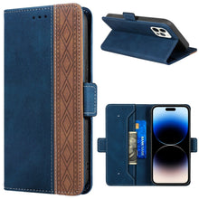 Load image into Gallery viewer, Stitching Magnetic RFID Leather Case, For iPhone 14 Pro Max, For iPhone 14 Pro, For iPhone 14, For iPhone 14 Plus