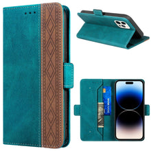 Load image into Gallery viewer, Stitching Magnetic RFID Leather Case, For iPhone 14 Pro Max, For iPhone 14 Pro, For iPhone 14, For iPhone 14 Plus