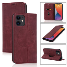 Load image into Gallery viewer, Wireless Charging Magsafe Leather Phone Case, For iPhone 12 mini, For iPhone 12 Pro, For iPhone 12, For iPhone 13 mini, For iPhone 13 Pro Max, For iPhone 13 Pro, For iPhone 13, For iPhone 12 Pro Max