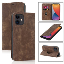 Load image into Gallery viewer, Wireless Charging Magsafe Leather Phone Case, For iPhone 12 mini, For iPhone 12 Pro, For iPhone 12, For iPhone 13 mini, For iPhone 13 Pro Max, For iPhone 13 Pro, For iPhone 13, For iPhone 12 Pro Max