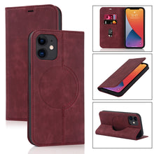 Load image into Gallery viewer, Wireless Charging Magsafe Leather Phone Case, For iPhone 12 mini, For iPhone 12 Pro, For iPhone 12, For iPhone 13 mini, For iPhone 13 Pro Max, For iPhone 13 Pro, For iPhone 13, For iPhone 12 Pro Max