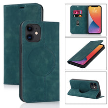 Load image into Gallery viewer, Wireless Charging Magsafe Leather Phone Case, For iPhone 12 mini, For iPhone 12 Pro, For iPhone 12, For iPhone 13 mini, For iPhone 13 Pro Max, For iPhone 13 Pro, For iPhone 13, For iPhone 12 Pro Max