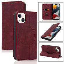 Load image into Gallery viewer, Wireless Charging Magsafe Leather Phone Case, For iPhone 12 mini, For iPhone 12 Pro, For iPhone 12, For iPhone 13 mini, For iPhone 13 Pro Max, For iPhone 13 Pro, For iPhone 13, For iPhone 12 Pro Max