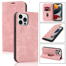 Load image into Gallery viewer, Wireless Charging Magsafe Leather Phone Case, For iPhone 12 mini, For iPhone 12 Pro, For iPhone 12, For iPhone 13 mini, For iPhone 13 Pro Max, For iPhone 13 Pro, For iPhone 13, For iPhone 12 Pro Max