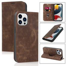 Load image into Gallery viewer, Wireless Charging Magsafe Leather Phone Case, For iPhone 12 mini, For iPhone 12 Pro, For iPhone 12, For iPhone 13 mini, For iPhone 13 Pro Max, For iPhone 13 Pro, For iPhone 13, For iPhone 12 Pro Max