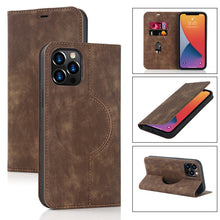 Load image into Gallery viewer, Wireless Charging Magsafe Leather Phone Case, For iPhone 12 mini, For iPhone 12 Pro, For iPhone 12, For iPhone 13 mini, For iPhone 13 Pro Max, For iPhone 13 Pro, For iPhone 13, For iPhone 12 Pro Max