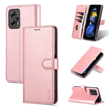 Load image into Gallery viewer, AZNS Skin Feel Calf Texture Flip Leather Phone Case, For Xiaomi Redmi Note 11T Pro/POCO X4 GT, For OPPO Reno8, For OPPO Reno8 Pro, For Huawei Nova 9Z/Enjoy 50 Plus