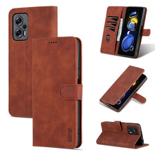 Load image into Gallery viewer, AZNS Skin Feel Calf Texture Flip Leather Phone Case, For Xiaomi Redmi Note 11T Pro/POCO X4 GT, For OPPO Reno8, For OPPO Reno8 Pro, For Huawei Nova 9Z/Enjoy 50 Plus
