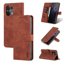 Load image into Gallery viewer, AZNS Skin Feel Calf Texture Flip Leather Phone Case, For Xiaomi Redmi Note 11T Pro/POCO X4 GT, For OPPO Reno8, For OPPO Reno8 Pro, For Huawei Nova 9Z/Enjoy 50 Plus