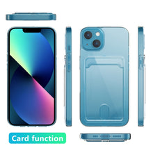 Load image into Gallery viewer, Crystal Card Slot PC + TPU Phone Case, For iPhone 14, For iPhone 14 Plus, For iPhone 14 Pro, For iPhone 14 Pro Max