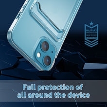 Load image into Gallery viewer, Crystal Card Slot PC + TPU Phone Case, For iPhone 14, For iPhone 14 Plus, For iPhone 14 Pro, For iPhone 14 Pro Max
