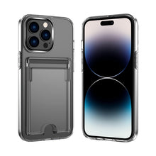 Load image into Gallery viewer, Crystal Card Slot PC + TPU Phone Case, For iPhone 14, For iPhone 14 Plus, For iPhone 14 Pro, For iPhone 14 Pro Max
