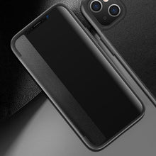 Load image into Gallery viewer, Magnetic Side Window View Shockproof Horizontal Flip Leather Case, For iPhone 14 Plus