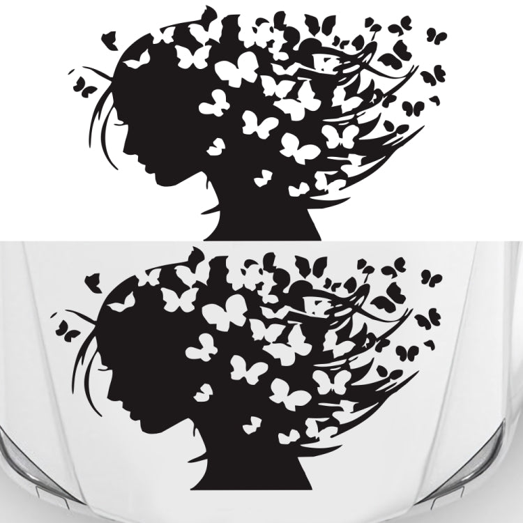 D-956 Butterfly Girl Pattern Car Modified Decorative Sticker, D-956
