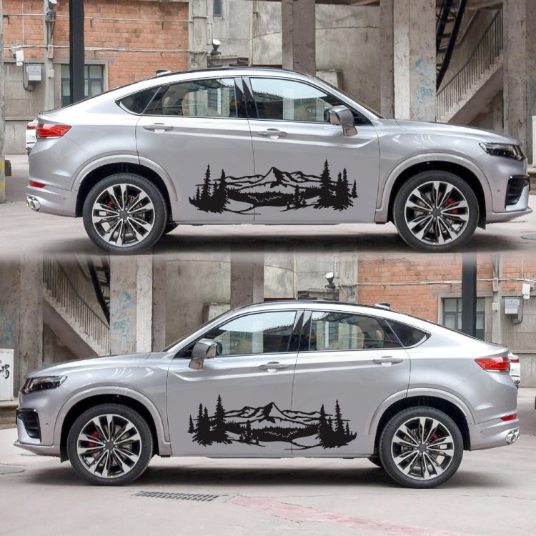 2 PCS/Set D-957 Mountains Pattern Car Modified Decorative Sticker, D-957