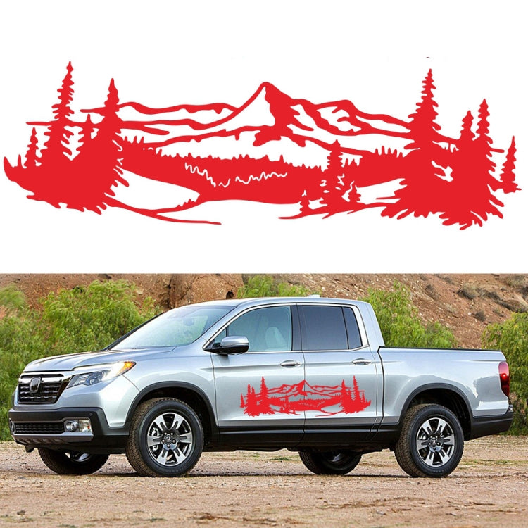 2 PCS/Set D-957 Mountains Pattern Car Modified Decorative Sticker, D-957