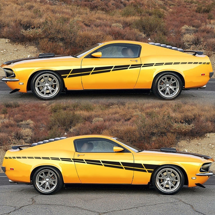2 PCS/Set D-961 Checkered Flag Pattern Car Modified Decorative Sticker, D-961
