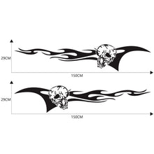 Load image into Gallery viewer, 2 PCS/Set D-964 Skull Flame Pattern Car Modified Decorative Sticker, D-964