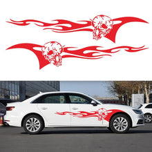 Load image into Gallery viewer, 2 PCS/Set D-964 Skull Flame Pattern Car Modified Decorative Sticker, D-964