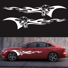 Load image into Gallery viewer, 2 PCS/Set D-964 Skull Flame Pattern Car Modified Decorative Sticker, D-964