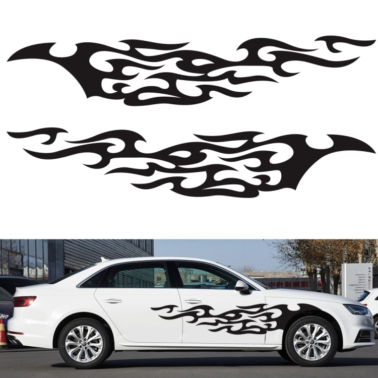 2 PCS/Set D-969 Flame Pattern Car Modified Decorative Sticker, D-969