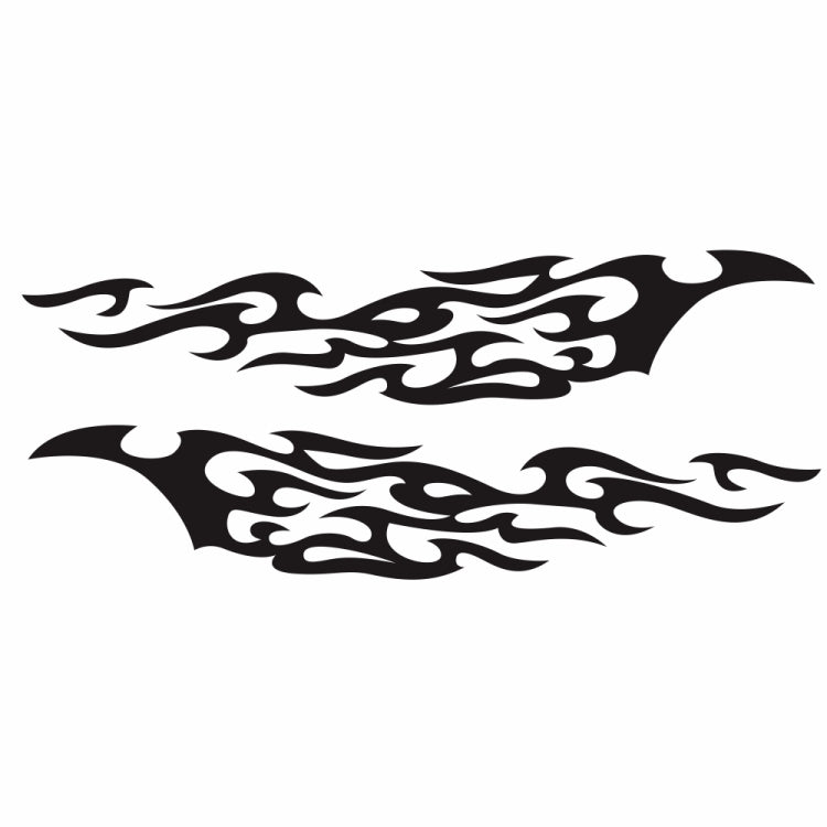 2 PCS/Set D-969 Flame Pattern Car Modified Decorative Sticker, D-969