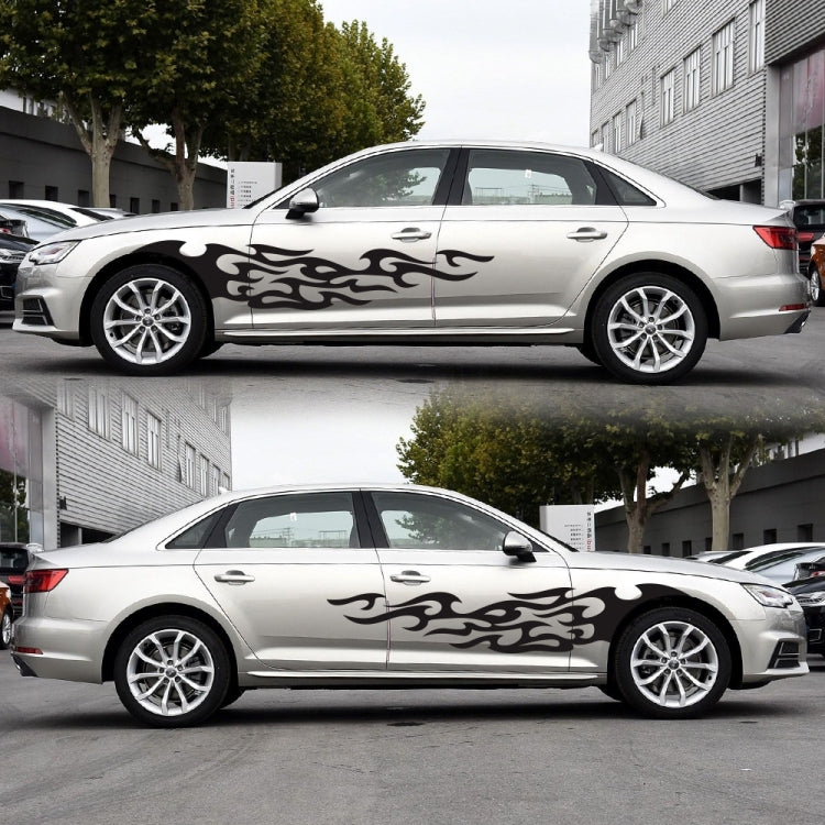 2 PCS/Set D-969 Flame Pattern Car Modified Decorative Sticker, D-969