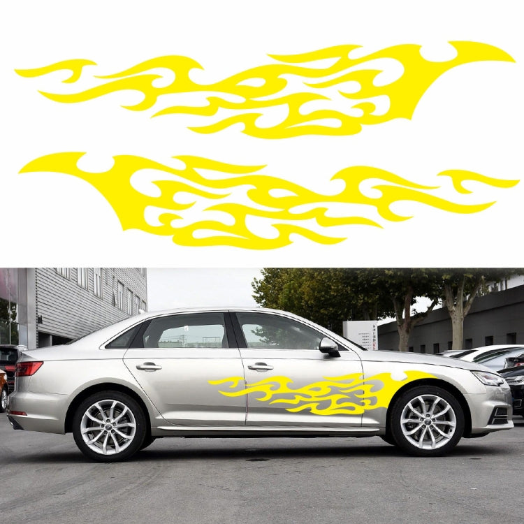 2 PCS/Set D-969 Flame Pattern Car Modified Decorative Sticker, D-969