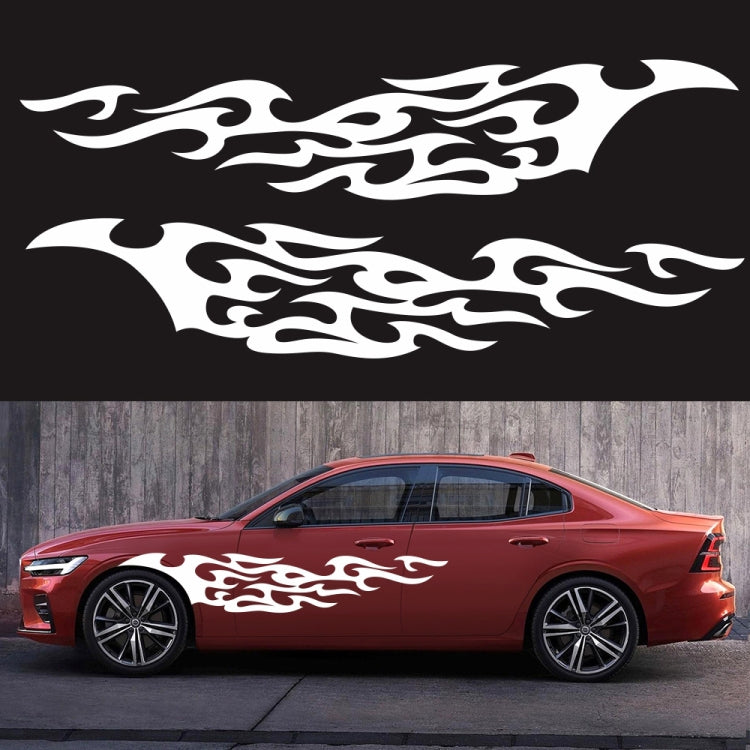 2 PCS/Set D-969 Flame Pattern Car Modified Decorative Sticker, D-969
