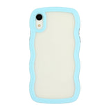 Candy Color Wave TPU Clear PC Phone Case, For iPhone XR, For iPhone XS Max, For iPhone SE 2022 / SE 2020 / 7 / 8, For iPhone 7 Plus / 8 Plus