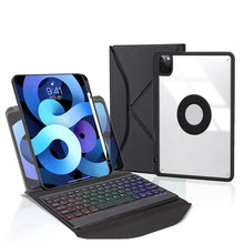 Load image into Gallery viewer, Z11BS Pen Slot Backlight Bluetooth Keyboard Leather Tablet Case, For iPad Pro 11 2021/2020/2018, For iPad Air 11 2025 / 2024 / Air 5 / Air 4, For iPad 10.2 2021/2020/2019