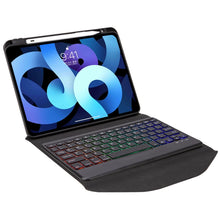 Load image into Gallery viewer, Z11BS Pen Slot Backlight Bluetooth Keyboard Leather Tablet Case, For iPad Pro 11 2021/2020/2018, For iPad Air 11 2025 / 2024 / Air 5 / Air 4, For iPad 10.2 2021/2020/2019