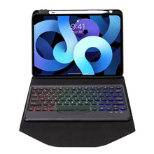Load image into Gallery viewer, Z11BS Pen Slot Backlight Bluetooth Keyboard Leather Tablet Case, For iPad Pro 11 2021/2020/2018, For iPad Air 11 2025 / 2024 / Air 5 / Air 4, For iPad 10.2 2021/2020/2019