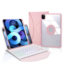 Load image into Gallery viewer, Z11BS Pen Slot Backlight Bluetooth Keyboard Leather Tablet Case, For iPad Pro 11 2021/2020/2018, For iPad Air 11 2025 / 2024 / Air 5 / Air 4, For iPad 10.2 2021/2020/2019