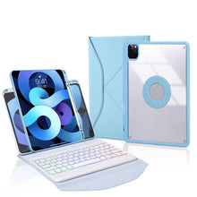 Load image into Gallery viewer, Z11BS Pen Slot Backlight Bluetooth Keyboard Leather Tablet Case, For iPad Pro 11 2021/2020/2018, For iPad Air 11 2025 / 2024 / Air 5 / Air 4, For iPad 10.2 2021/2020/2019