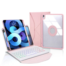 Load image into Gallery viewer, Z11BS Pen Slot Backlight Bluetooth Keyboard Leather Tablet Case, For iPad Pro 11 2021/2020/2018, For iPad Air 11 2025 / 2024 / Air 5 / Air 4, For iPad 10.2 2021/2020/2019