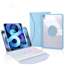 Load image into Gallery viewer, Z11BS Pen Slot Backlight Bluetooth Keyboard Leather Tablet Case, For iPad Pro 11 2021/2020/2018, For iPad Air 11 2025 / 2024 / Air 5 / Air 4, For iPad 10.2 2021/2020/2019